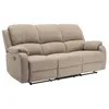 Image de Canapé 3 places relax en microfibre taupe BRODY