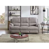 Image de Canapé 3 places relax en microfibre gris clair BRODY