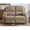 Image de Canapé 2 places relax en microfibre taupe BRODY