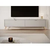 Image de Meuble TV avec 2 portes en MDF - Beige et dor © - ELONARIA