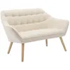 Image de Canapé 2 places en tissu beige CASERTA
