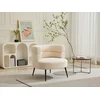Image de Fauteuil en tissu beige CAMEDO