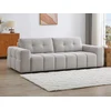 Image de Canapé 3 places en tissu texturé gris clair SOPELANA