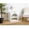 Image de Lot de 2 tables de chevet avec rangements - Blanc - LUELA
