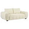 Image de Canapé 3 places en tissu texturé beige BERENIA de Maison Céphy