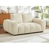 Image de Canapé 2 places en tissu texturé beige BERENIA de Maison Céphy