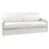 Image de Canapé 4 places convertible express en simili blanc avec assise mémoire de forme - Couchage 160 cm - Matelas 22 cm mémoire de forme