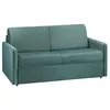Image de Canapé 2 places convertible express en velours vert émeraude avec assise mémoire de forme - Couchage 120 cm - Matelas 22 cm mémoire
