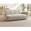 Image de Canapé 3 places en tissu beige effet matelassé JULORI