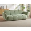 Image de Canapé 3 places en tissu vert effet matelassé JULORI