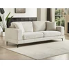 Image de Canapé 3 places en tissu texturé beige JAMOLO