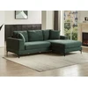 Image de Canapé d'angle réversible en tissu texturé vert JAMOLO