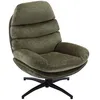 Image de Fauteuil pivotant en tissu vert LIZUTA