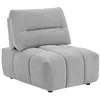Image de Fauteuil dossier avance-recule en tissu texturé gris clair APOLIU