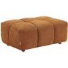 Image de Pouf en tissu texturé terracotta APOLIU