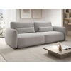 Image de Canapé 3 places convertible en tissu texturé gris clair VOPOZA