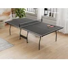Image de Table de ping-pong pliable à roulettes avec accessoires - Gris anthracite - L274 x P152.5 x H76 cm - GARRY
