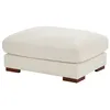 Image de Pouf en velours côtelé beige SPERONE