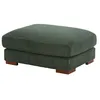 Image de Pouf en velours côtelé vert SPERONE