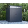 Image de Abri de jardin en résine gris anthracite 3,65 m² avec plancher - MINARO