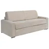 Image de Canapé 4 places convertible express en velours côtelé beige - Couchage 160 cm - Matelas 14 cm - CALITO