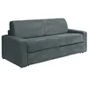 Image de Canapé 4 places convertible express en velours côtelé gris - Couchage 160 cm - Matelas 14 cm - CALITO