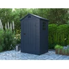 Image de Abri de jardin en résine gris anthracite 1,39 m² - CESIO