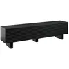 Image de Meuble TV avec 2 portes en MDF - 180 cm - Noir - LUDIMA