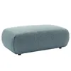 Image de Pouf en tissu chiné bleu MONELIA
