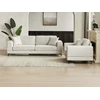 Image de Canapé 3 places et fauteuil en tissu texturé beige JAMOLO