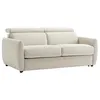 Image de Canapé 3 places convertible express en tissu beige SOVALI