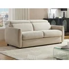 Image de Canapé 3 places convertible express en tissu beige SOVALI