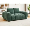 Image de Canapé 2 places en tissu texturé vert BERENIA de Maison Céphy