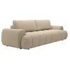 Image de Canapé 4 places convertible en tissu beige FRIDORA