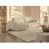 Image de Canapé 4 places convertible en tissu beige FRIDORA