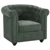 Image de Fauteuil en tissu vert CHESTERFIELD