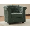 Image de Fauteuil en tissu vert CHESTERFIELD