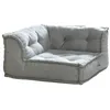Image de Fauteuil dangle en tissu gris DIROLA