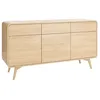 Image de Buffet avec 3 portes et 3 tiroirs - Naturel - JALEMO
