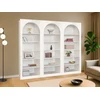 Image de Lot de 3 bibliothèques avec 6 niches - Blanc - CYMORA