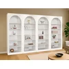 Image de Lot de 4 bibliothèques avec 6 niches - Blanc - CYMORA
