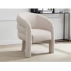 Image de Fauteuil en tissu texturé beige ZELUVA de Maison Céphy