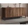 Image de Buffet avec 3 portes - Naturel foncé - CEVANIA