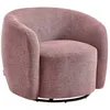 Image de Fauteuil en tissu texturé rose VEREIDE