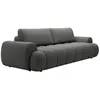 Image de Canapé 4 places convertible en tissu gris FRIDORA