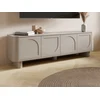Image de Meuble TV avec 4 portes - Taupe - BRISTANA