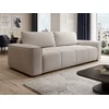 Image de Canapé 4 places convertible en tissu texturé beige MINTURNO