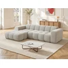 Image de Canapé d'angle gauche en tissu chenille beige CALESO de Maison Céphy
