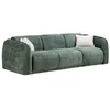 Image de Canapé 3 places en tissu chenille vert JUNETI