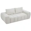 Image de Canapé 3 places compressé en tissu texturé beige BENAFO